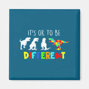 Autism Awareness Dinosaur Kid Boys Artwork Magnet