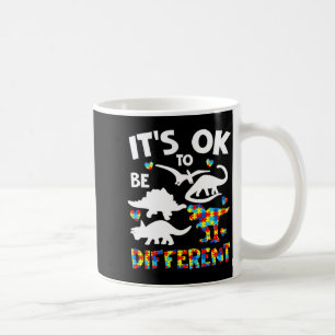 Autism Awareness Dinosaur Kid Boys Its Ok To Be Di Coffee Mug