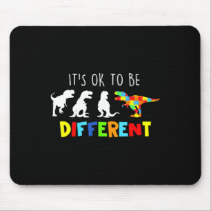 Autism Awareness Dinosaur Kid Boys Its Ok To Be Di Mouse Pad