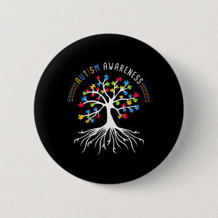 Autism Awareness Disabilities Month 3 2 Inch Round Button