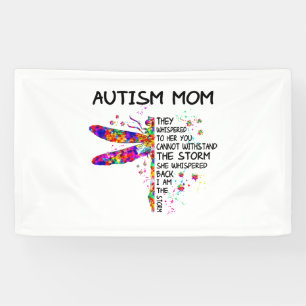 Autism Awareness, Dragonfly Autism Mom Banner