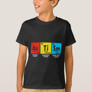 Autism Awareness Elements Periodic Table Men Women T-Shirt