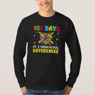 Autism Awareness Embrace Differences 100 Days Of S T-Shirt