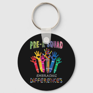 Autism Awareness Embrace Differences Shirt First D Keychain