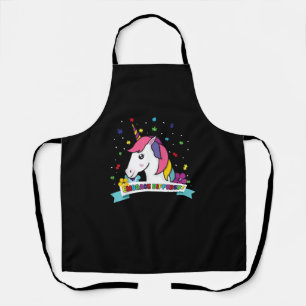 Autism Awareness - Embrace Different Unicorn T-Shi Apron