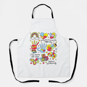 Autism Awareness Embrace Diversity Neuro Inclusive Apron