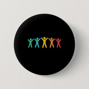 Autism Awareness Embrace Every Colour Sticker 2 Inch Round Button