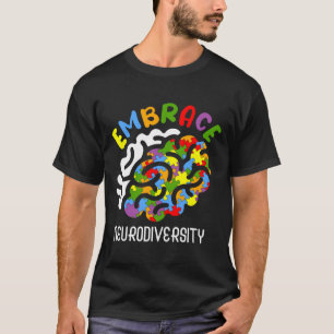 Autism Awareness Embrace Neurodiversity Autism Bra T-Shirt