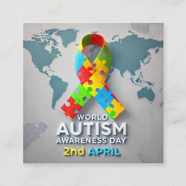 Autism Awareness Enclosure Card (Front)