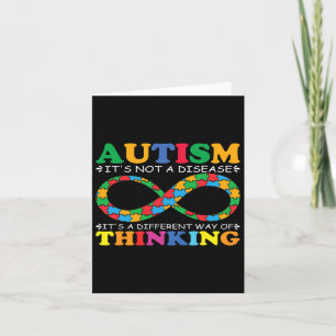 Autism Awareness Family It's Not A Disease Autism  Card