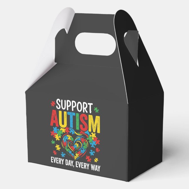 Autism awareness favor box (Front)