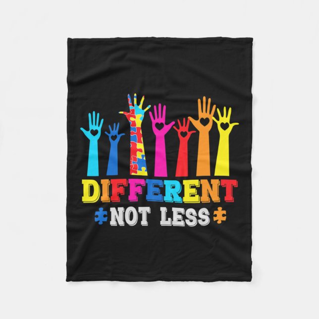 Autism Awareness  Fleece Blanket (Front)