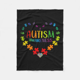 Autism Awareness Fleece Blanket
