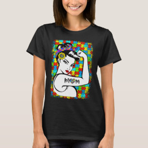 Autism Awareness for Mom Warrior kids autism Mothe T-Shirt