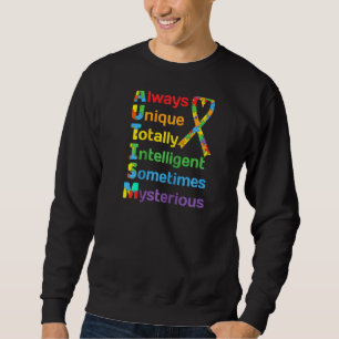 Autism Awareness For Proud Mom Dad Support Autisti Sweatshirt
