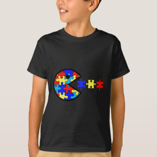Autism Awareness Fun Autism Puzzle Piece Video Gam T-Shirt