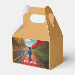 Autism Awareness Gable Favour Box