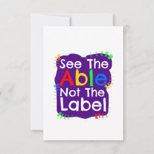 Autism Awareness Gifts Thank You Card