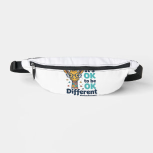 Autism Awareness Giraffe It’s OK to Be Different S Fanny Pack