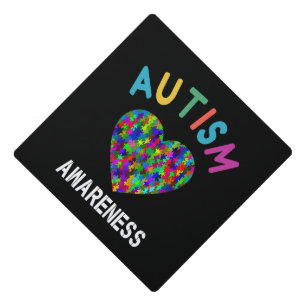 Autism Awareness Graduation Cap Topper