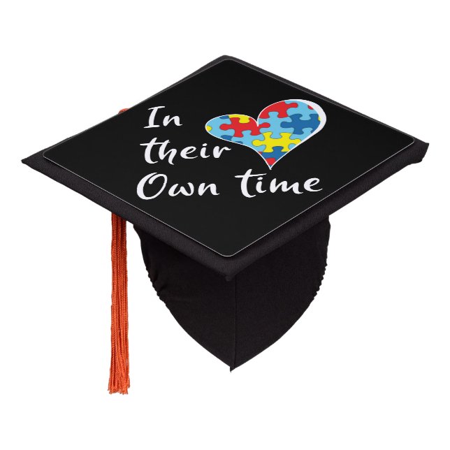 Autism Awareness Graduation Cap Topper (Angled)