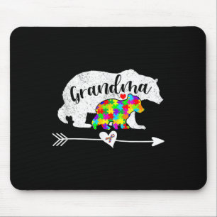 Autism Awareness Grandma Bear Support Autistic Adu Mouse Pad