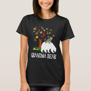 Autism Awareness Grandma Bear Support Autistic Adu T-Shirt