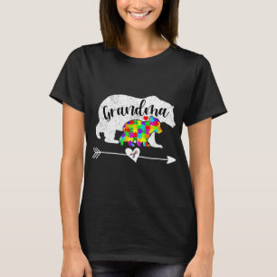 Autism Awareness Grandma Bear Support Autistic Adu T-Shirt