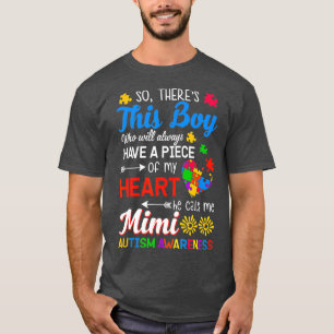 Autism Awareness Grandson Grandma Mimi Gift T-Shirt