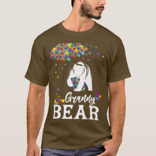 Autism Awareness Granny Bear Support Autistic Prem T-Shirt