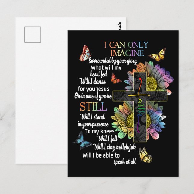 Autism Awareness I Can Only Imagine Jesus Faith Postcard (Front/Back)
