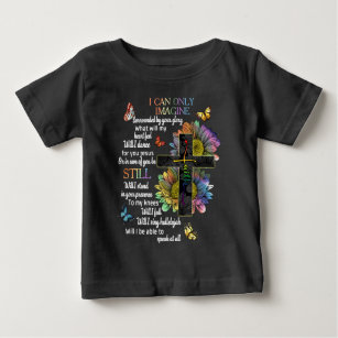 Autism Awareness I Can Only Imagine Jesus Faith T- Baby T-Shirt