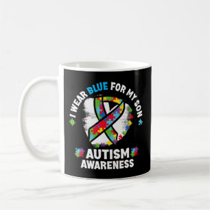Autism Awareness - I Wear Blue For Autism Awarenes Coffee Mug