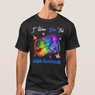 Autism Awareness I Wear Blue For Autism Family Sup T-Shirt