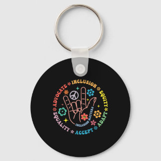 Autism Awareness Inclusion S Teacher Inspirational Keychain