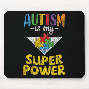 Autism Awareness - Is My Superpower Autistic Kids Mouse Pad