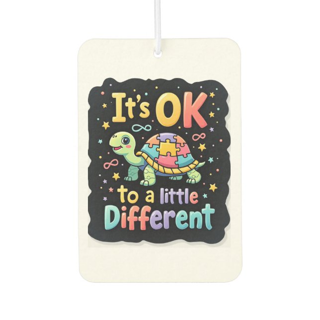 Autism Awareness It's Ok To Be A Little Different  Air Freshener (Front)