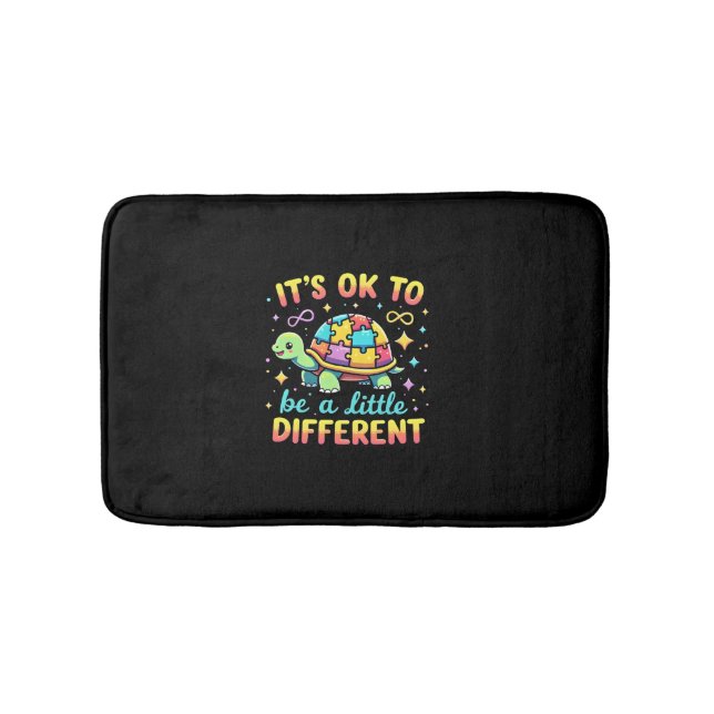 Autism Awareness It's Ok To Be A Little Different  Bath Mat (Front)