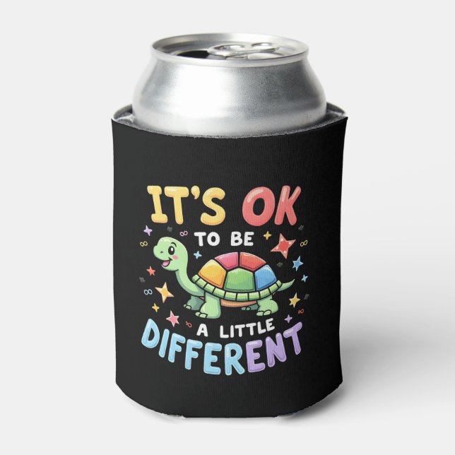 Autism Awareness It's Ok To Be A Little Different  Can Cooler (Can Front)