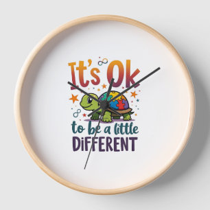 Autism Awareness It's Ok To Be A Little Different  Clock