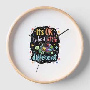 Autism Awareness It's Ok To Be A Little Different  Clock