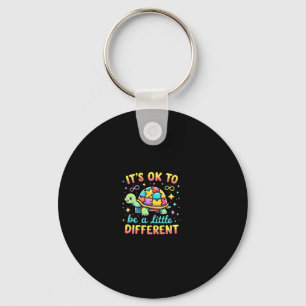 Autism Awareness It's Ok To Be A Little Different  Keychain