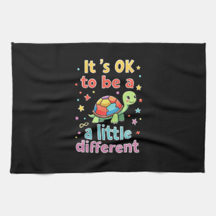 Autism Awareness It's Ok To Be A Little Different  Kitchen Towel