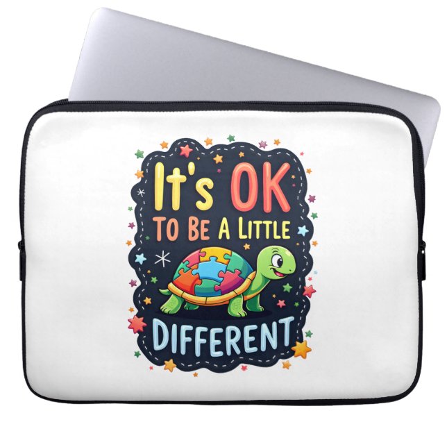 Autism Awareness It's Ok To Be A Little Different  Laptop Sleeve (Front)