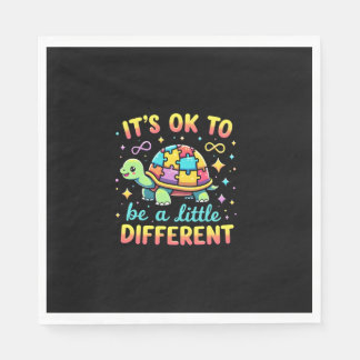 Autism Awareness It's Ok To Be A Little Different  Napkin
