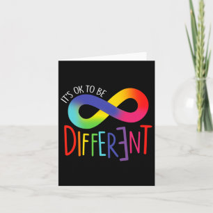 Autism Awareness Its Ok To Be Different Acceptance Card