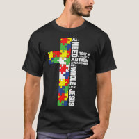 Autism Awareness Jesus Cross Puzzle Cool Christian
