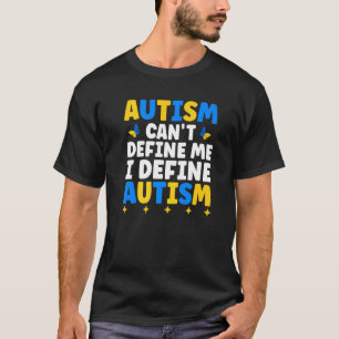 Autism Awareness Jewellery Flag Autism Can´t Defin T-Shirt