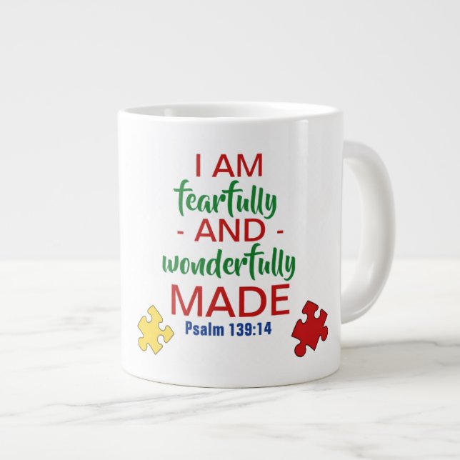 Autism Awareness - Jumbo Mug (Front Right)