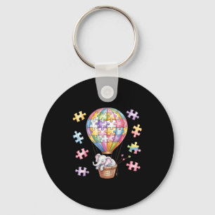 Autism awareness keychain